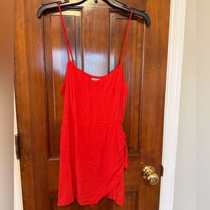 Urban Outfitters Vibrant Red Romper Skort